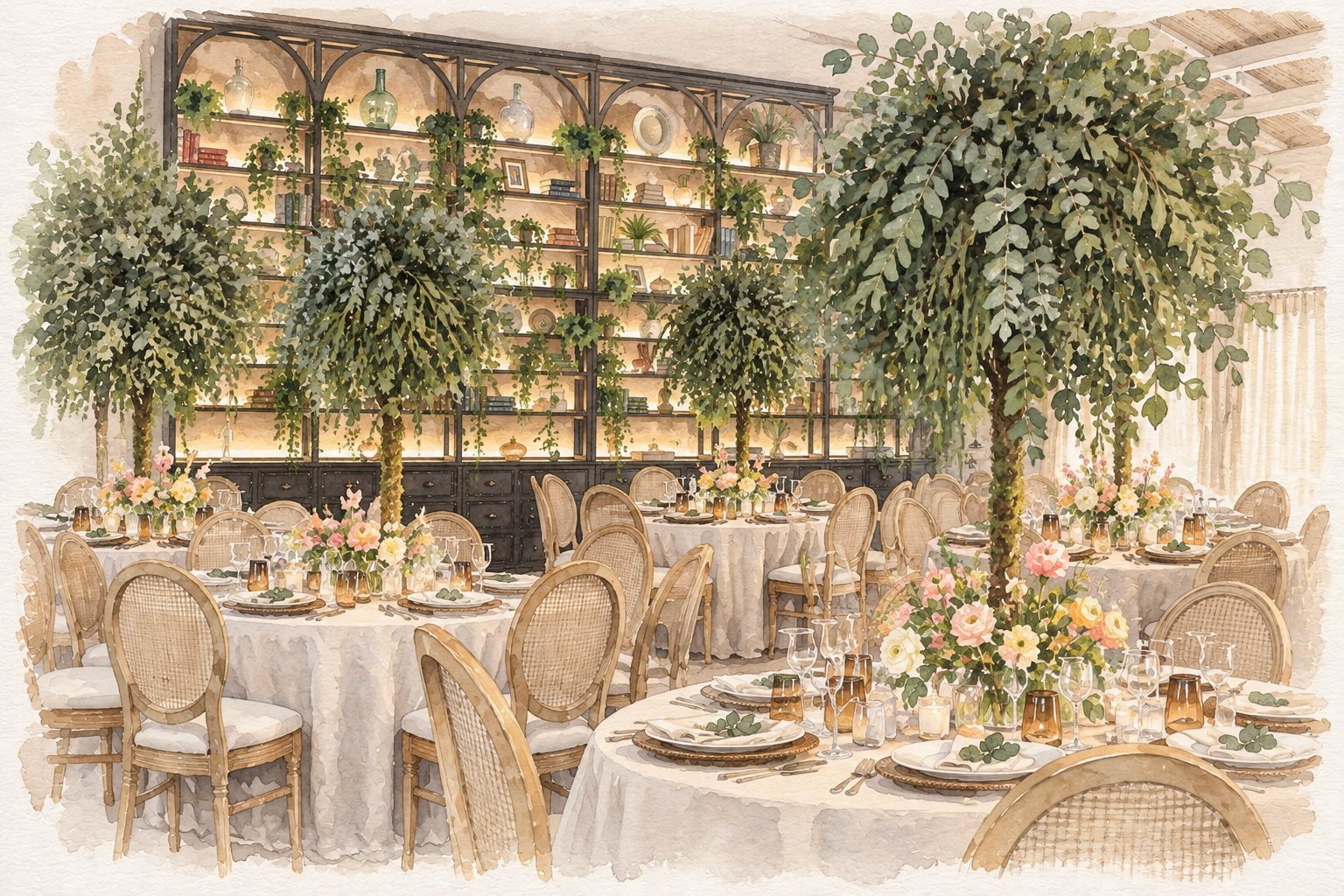 Salón del banquete de la Finca Los Cuadros